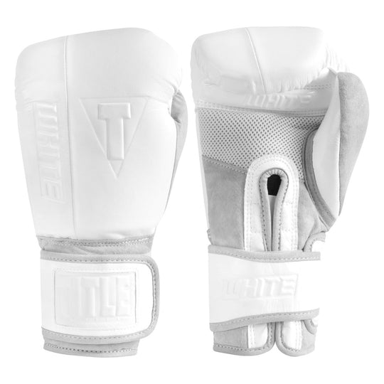 TITLE White Boxing Heavy Bag Boxing Gloves