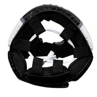 variant:black::TITLE Boxing Aerovent Elite USA Boxing Competition Headgear – With Cheeks top view