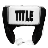 variant:white::TITLE Boxing Aerovent Elite USA Boxing Competition Headgear – Open Face front view