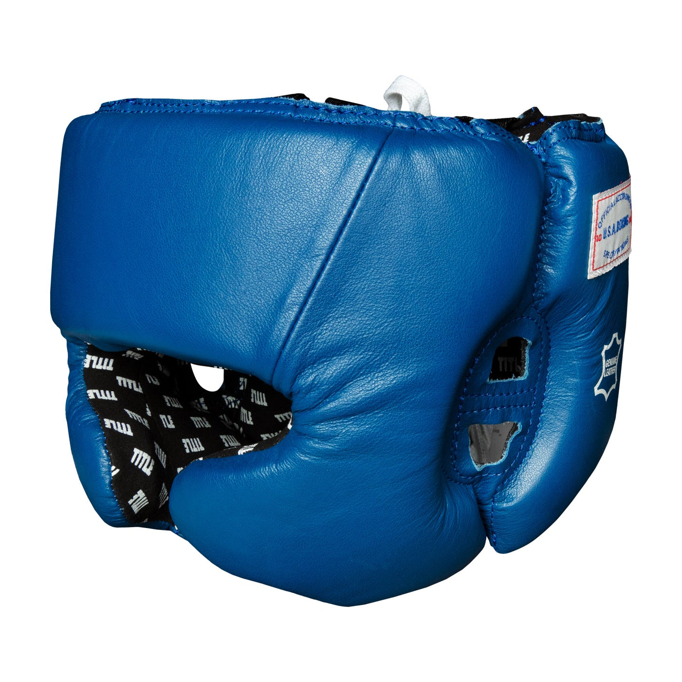 color:blank blue::TITLE Boxing USA Boxing Competition Headgear - With Cheeks main view