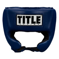 variant:blue::TITLE Boxing USA Boxing Competition Headgear - With Cheeks front view
