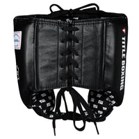 variant:blank black::TITLE Boxing USA Boxing Competition Headgear - Open Face back view