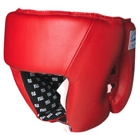 color:blank red::TITLE Boxing USA Boxing Competition Headgear - Open Face main view