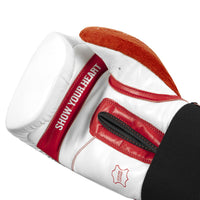 variant:red/white::TITLE Boxing All Heart Bag Gloves 2.0 palm view