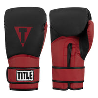 color:Black/Red::TITLE Boxing Conquest Training Gloves main view
