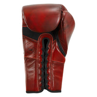 variant:lifestyle::TITLE Boxing Blood Red Headgear and Sparring Gloves Bundle glove palm view