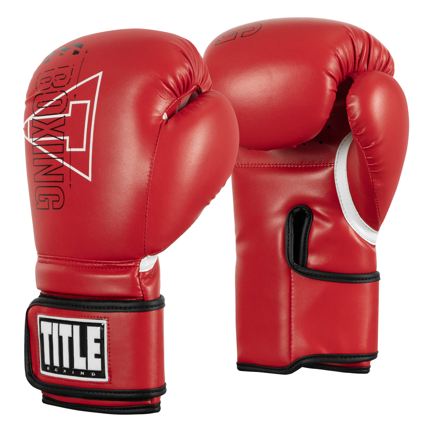 variant:red::TITLE Boxing Peak Training Gloves front and back view