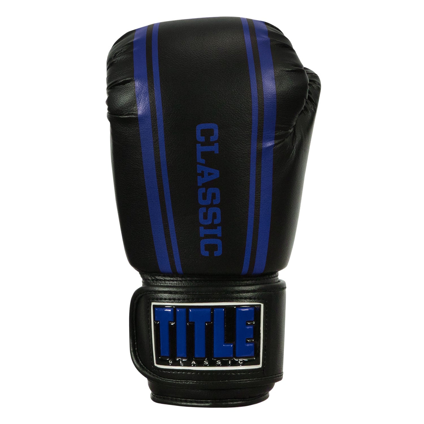 variant:black/blue::TITLE Classic Speed Boxing Gloves front view