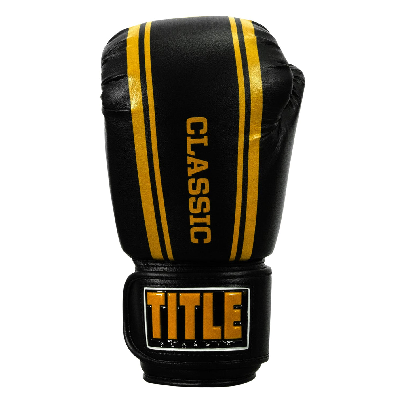 variant:black/gold::TITLE Classic Speed Boxing Gloves front view