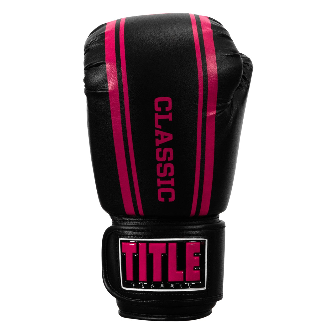 variant:black/pink::TITLE Classic Speed Boxing Gloves front view