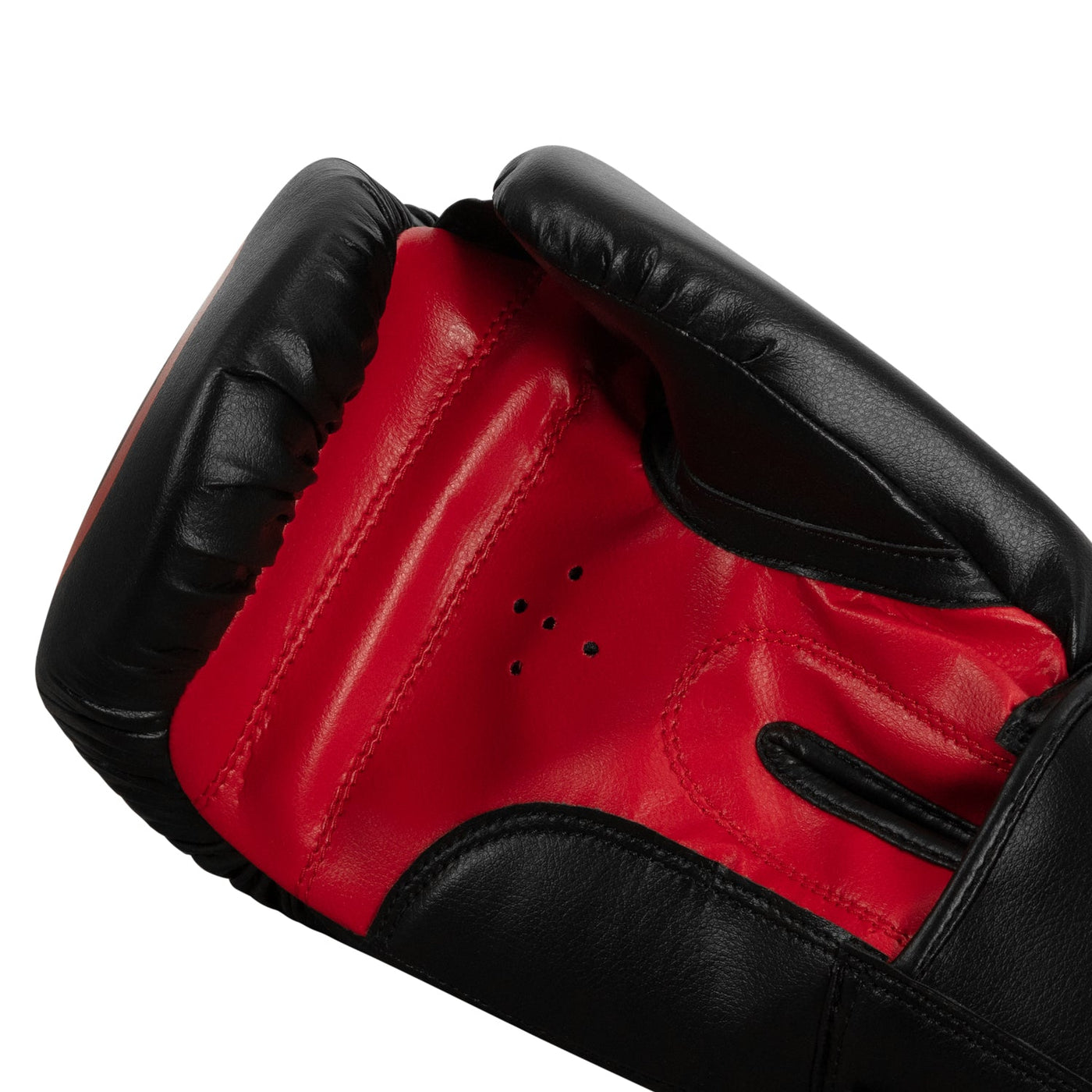 variant:black/red::TITLE Classic Speed Boxing Gloves palm view