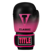 variant:Black/Pink::TITLE Classic Crusade Boxing Gloves front view