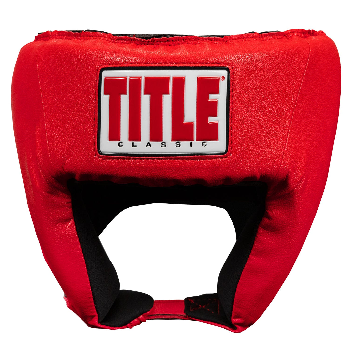 variant:red::TITLE Classic USA Boxing Competition Headgear-Open Face front view