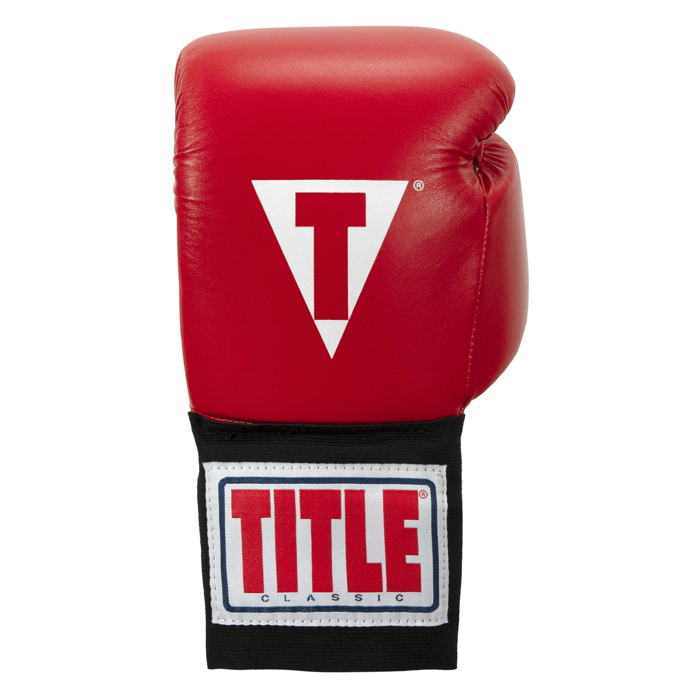 variant:red::TITLE Classic USA Boxing Competition Gloves - Elastic front view