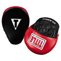 variant:lifestyle::TITLE Classic Adult & Youth Boxing Gloves + Mitts Training Bundle punch mitts second view