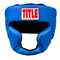 variant:Blue/Black::TITLE Classic Full Coverage Training Headgear 2.0 front view