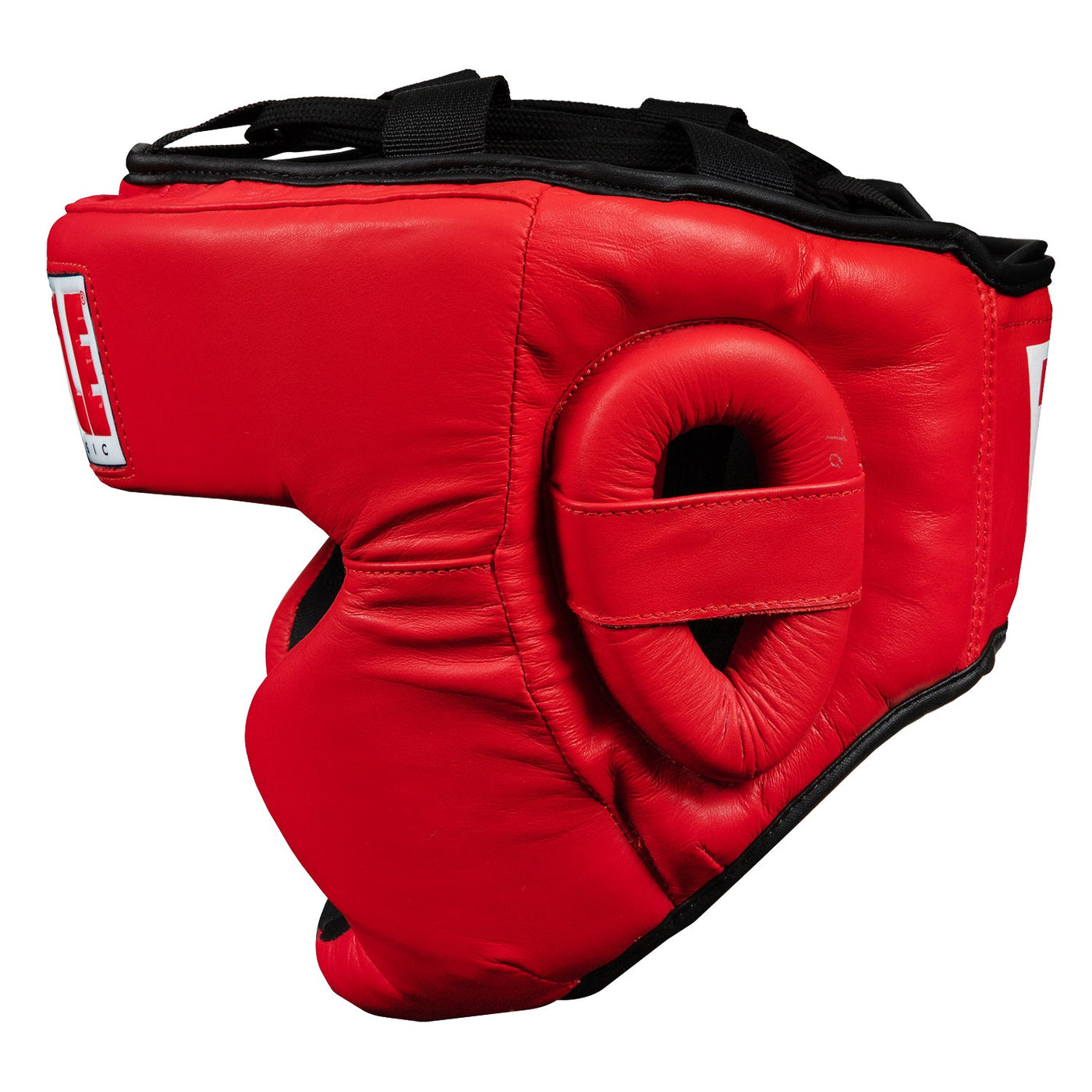 variant:Red/Black::TITLE Classic Full Coverage Training Headgear 2.0 side view