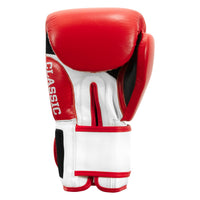 variant:red/white/black::TITLE Classic Leather Super Bag Gloves 2.0 back view