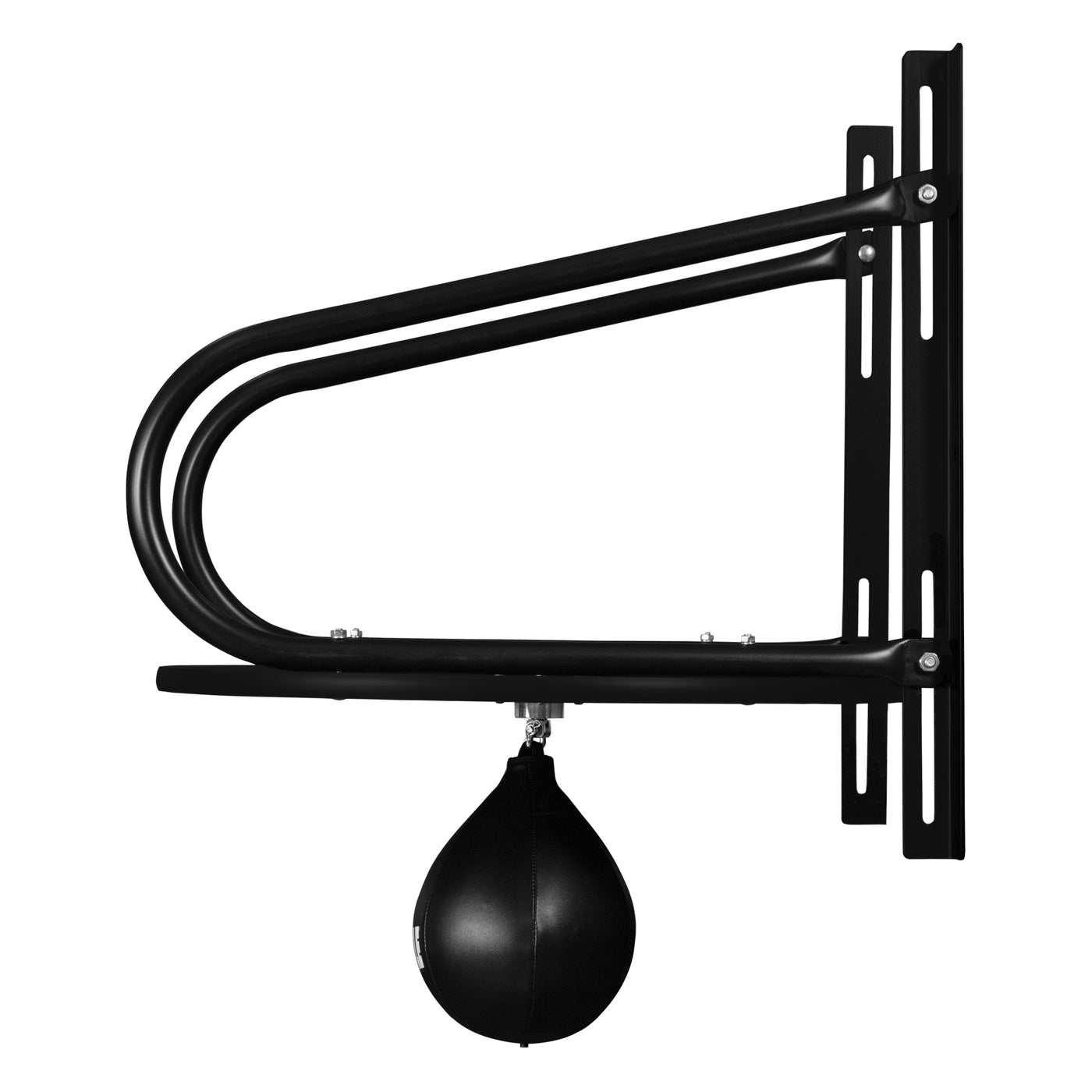 variant:lifestyle::TITLE Classic Boxing Speed Bag Platform & Gloves Bundle platform side view