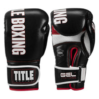 color:black/red::TITLE Boxing Gel Soft Strike Bag Gloves main view