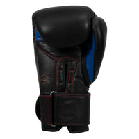 variant:black::Fighting Leather Heavy Bag Gloves back view