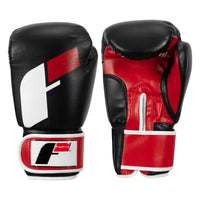 color:black/red/white::Fighting Big Logo Boxing Gloves main view
