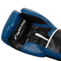 variant:blue/black/white::Fighting Big Logo Boxing Gloves palm view
