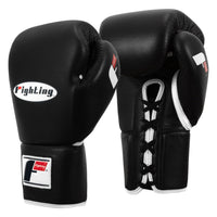 variant:black::Fighting Fury Professional Lace Training Gloves second view