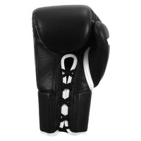 variant:black::Fighting Fury Professional Lace Training Gloves fourth view
