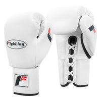 variant:white::Fighting Fury Professional Lace Training Gloves second view
