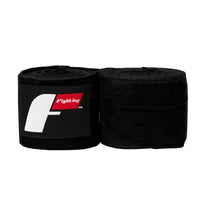 color:Black::Fighting Semi-Elastic 180" Hand Wraps