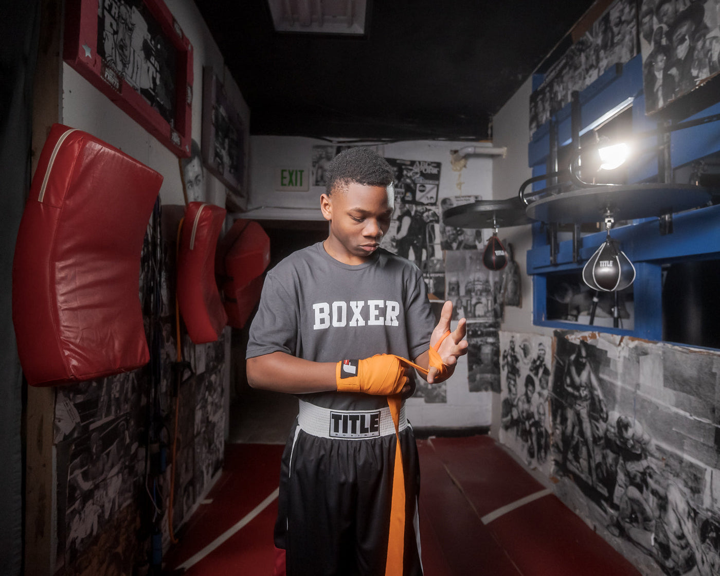 variant:Orange::Fighting Semi-Elastic 180" Hand Wraps