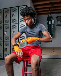 variant:Orange::Fighting Semi-Elastic 180" Hand Wraps