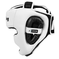 variant:White/Black::Fighting S2 GEL Power Full Training Headgear side view