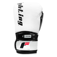 variant:White/Black::Fighting S2 GEL Power Sparring Gloves front view
