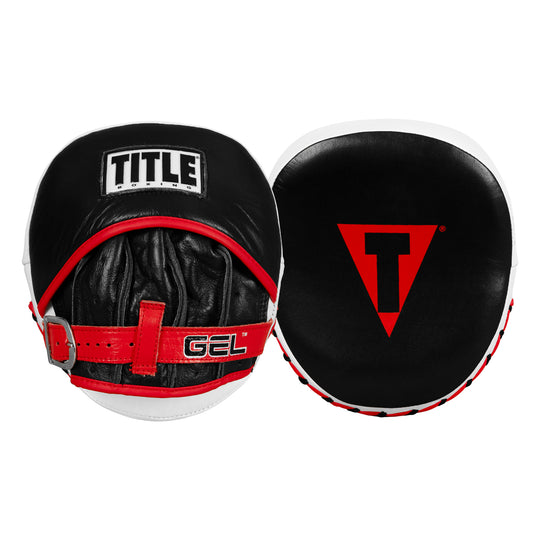 TITLE Boxing Gel Leather Punch Mitts