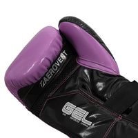 variant:purple/black::TITLE Boxing Gel Glory Super Bag Gloves 2.0 palm view