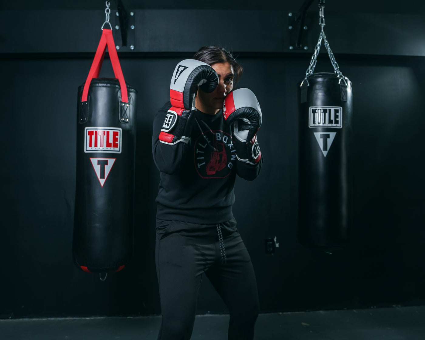 variant:Black/Grey/Red::TITLE Boxing Gel Rush Bag Gloves girl boxing gloves