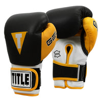 variant:black/gold::TITLE Boxing Gel World V2T Bag Gloves second view