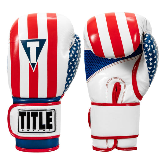 TITLE Boxing Infused Foam Combat USA Training Boxing Gloves