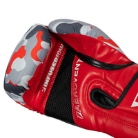 variant:grey/red::TITLE Boxing Infused Foam Camo Color Pop Bag Gloves palm view