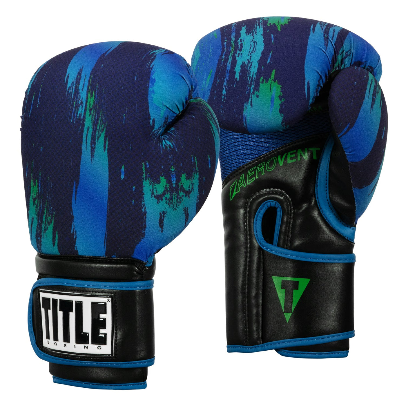 variant:Blue/Green::TITLE Boxing Infused Foam Electric Bag Gloves side view