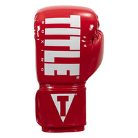 variant:Red/White::TITLE Boxing Inferno Intensity Elastic Training Gloves front view
