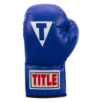 variant:Blue::TITLE Classic Adult & Youth Boxing Gloves back view