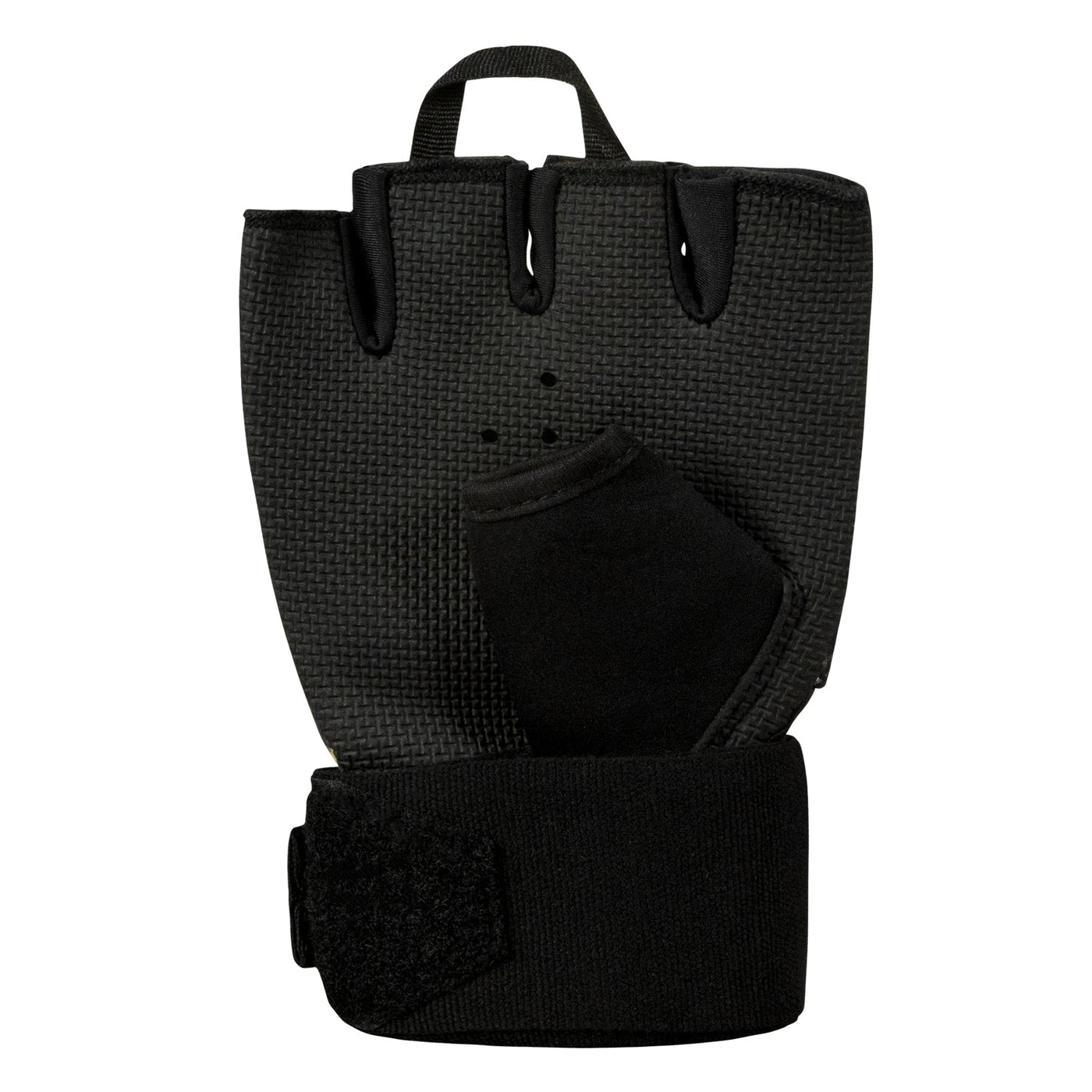 variant:black/gold::TITLE Boxing Defender Sublimated Glove Wraps
