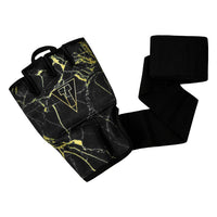 variant:black/gold::TITLE Boxing Defender Sublimated Glove Wraps