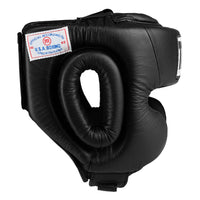 variant:black::TITLE Boxing USA Boxing Masters Competition Headgear side view