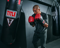 variant:lifestyle::TITLE Boxing Gel Lava Leather Series Bag Gloves second view