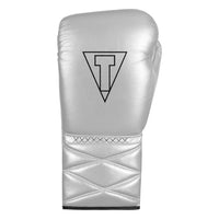 variant:silver/black::TITLE Boxing Momentum Pro Sparring Gloves single glove back view