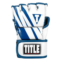 variant:blue/white::TITLE MMA Contender Training Gloves front view